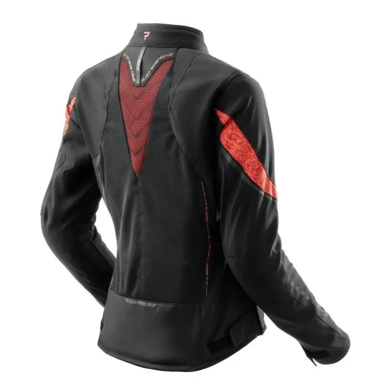 Kurtka tekstylna damska REBELHORN JAX LADY BLACK/RED czarny czerwony