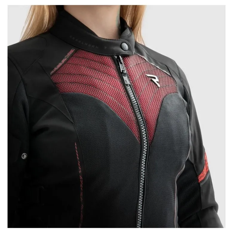 Kurtka tekstylna damska REBELHORN JAX LADY BLACK/RED czarny czerwony