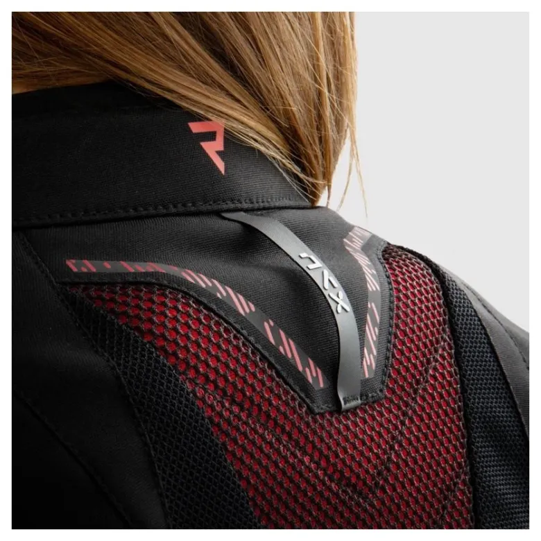 Kurtka tekstylna damska REBELHORN JAX LADY BLACK/RED czarny czerwony