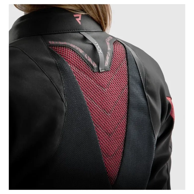 Kurtka tekstylna damska REBELHORN JAX LADY BLACK/RED czarny czerwony