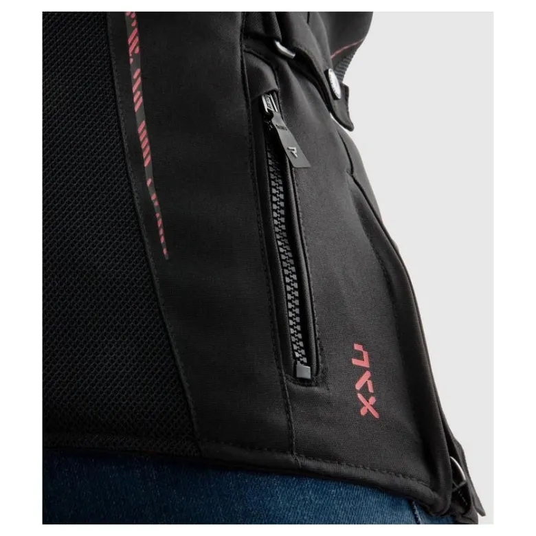 Kurtka tekstylna damska REBELHORN JAX LADY BLACK/RED czarny czerwony