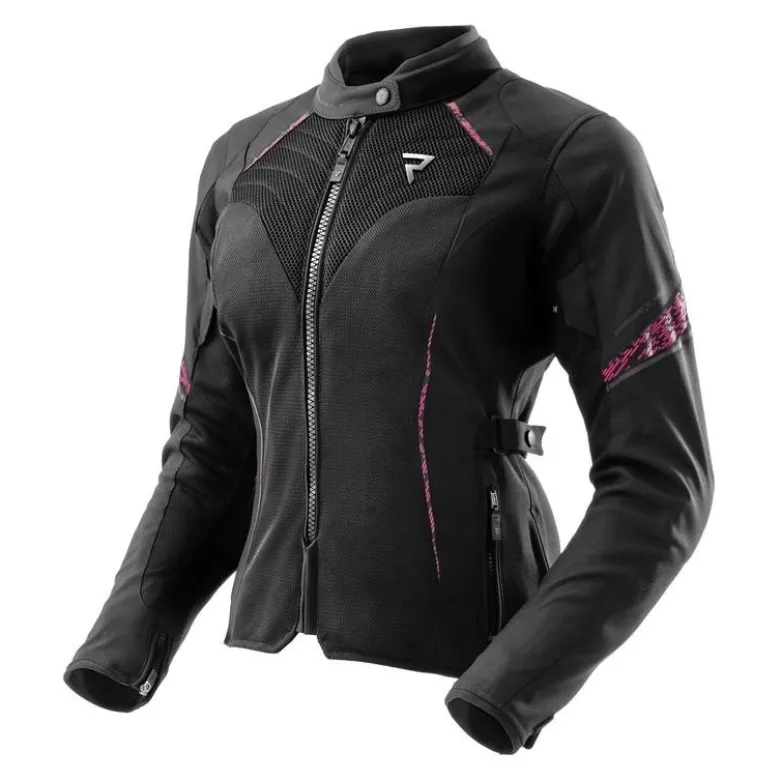 Kurtka tekstylna damska REBELHORN JAX LADY BLACK/PINK czarny różowy