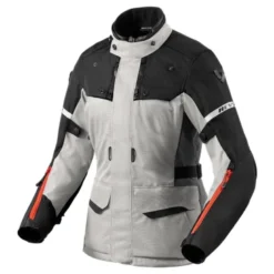 Kurtka tekstylna damska REVIT OUTBACK 4 H2O LADY SILVER/BLACK srebrny czarny czerwony fluo
