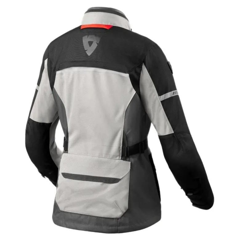 Kurtka tekstylna damska REVIT OUTBACK 4 H2O LADY SILVER/BLACK srebrny czarny czerwony fluo