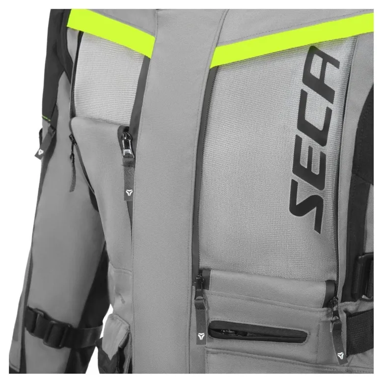 Kurtka tekstylna damska SECA ARRAKIS III LADY TITANIUM szary żółty fluo czarny