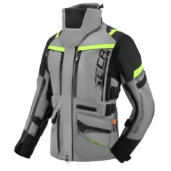 Kurtka tekstylna damska SECA ARRAKIS III LADY TITANIUM szary żółty fluo czarny