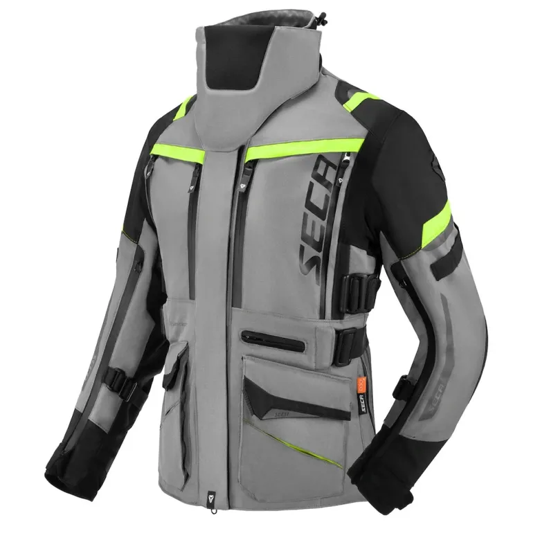 Kurtka tekstylna damska SECA ARRAKIS III LADY TITANIUM szary żółty fluo czarny