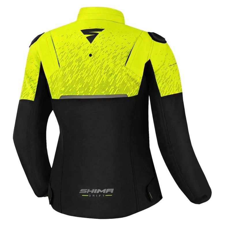 Kurtka tekstylna damska SHIMA DRIFT LADY FLUO żółty fluo czarny
