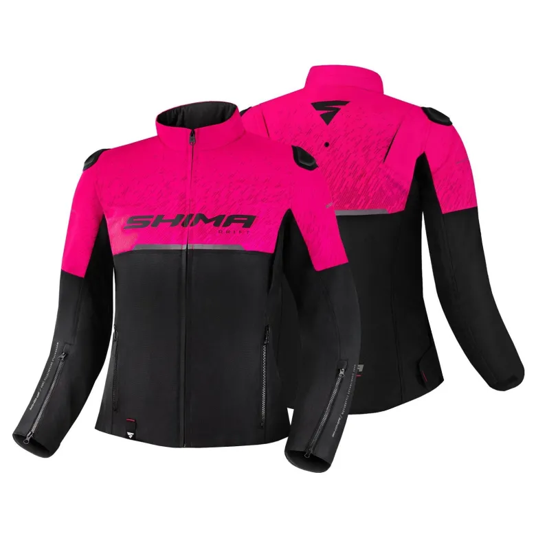 Kurtka tekstylna damska SHIMA DRIFT LADY PINK różowy czarny