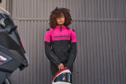 Kurtka tekstylna damska SHIMA DRIFT LADY PINK różowy czarny