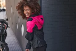 Kurtka tekstylna damska SHIMA DRIFT LADY PINK różowy czarny