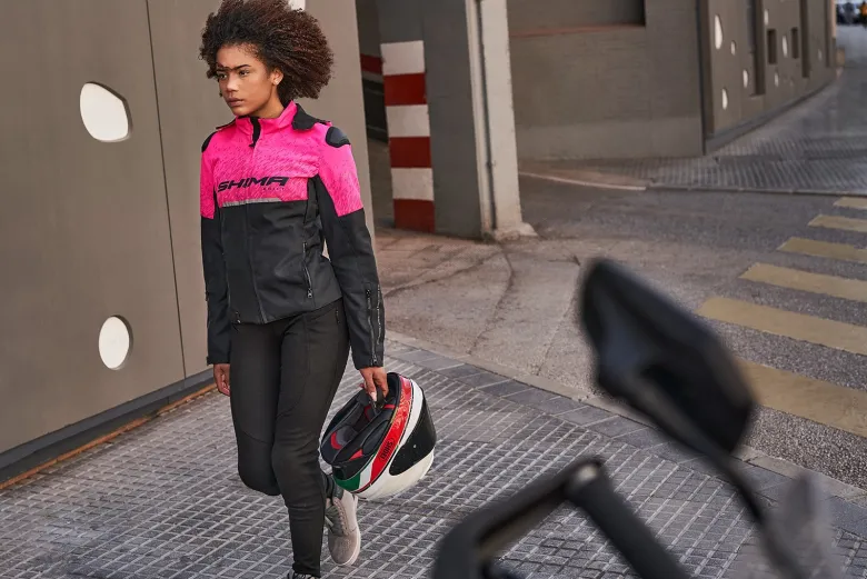 Kurtka tekstylna damska SHIMA DRIFT LADY PINK różowy czarny