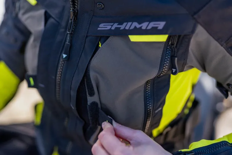Kurtka tekstylna damska SHIMA HERO 2.0 LADY FLUO czarny szary żółty fluo
