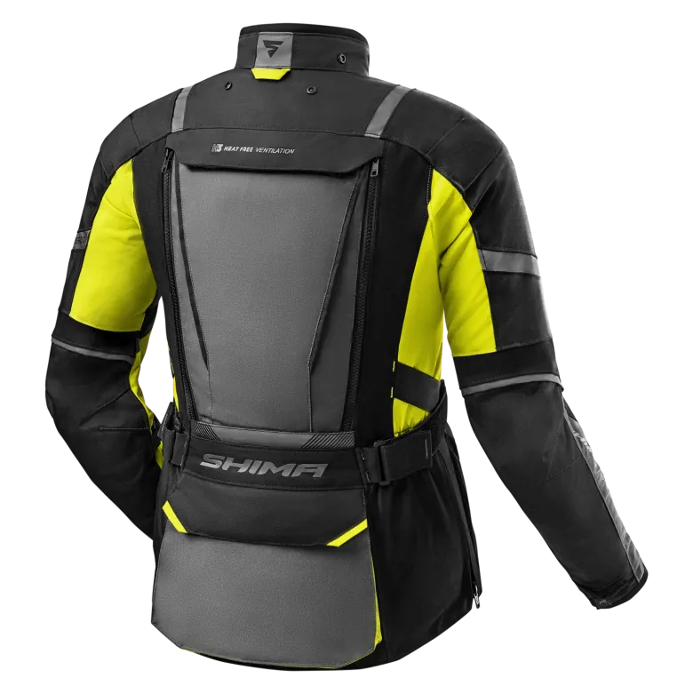 Kurtka tekstylna damska SHIMA HERO 2.0 LADY FLUO czarny szary żółty fluo