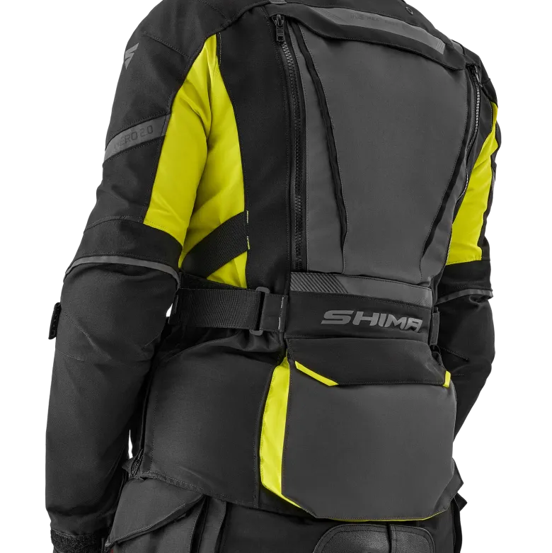 Kurtka tekstylna damska SHIMA HERO 2.0 LADY FLUO czarny szary żółty fluo