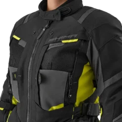 Kurtka tekstylna damska SHIMA HERO 2.0 LADY FLUO czarny szary żółty fluo