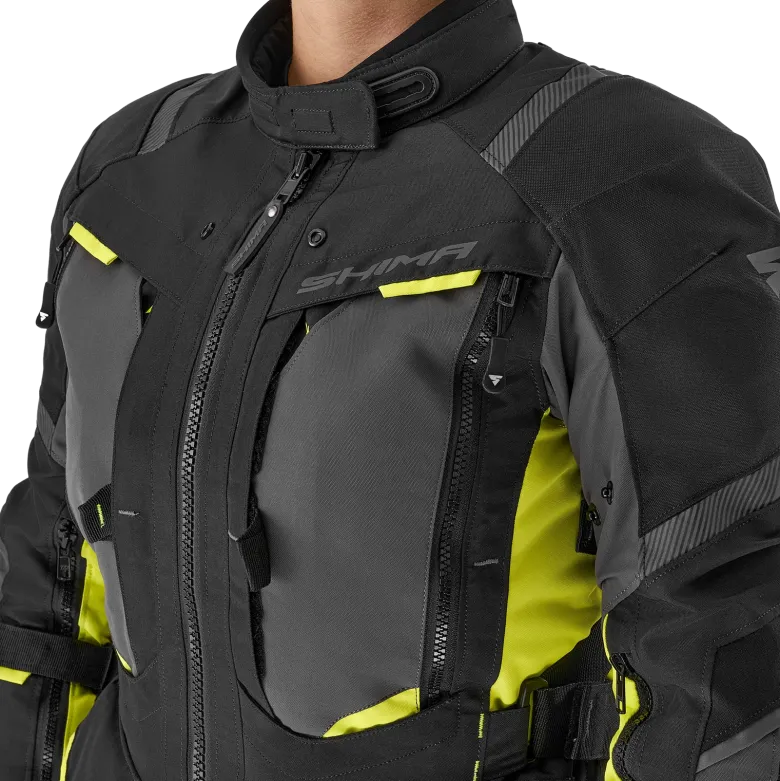 Kurtka tekstylna damska SHIMA HERO 2.0 LADY FLUO czarny szary żółty fluo