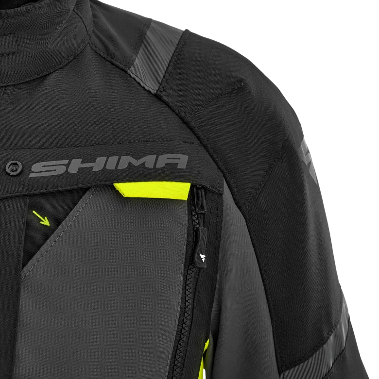 Kurtka tekstylna damska SHIMA HERO 2.0 LADY FLUO czarny szary żółty fluo