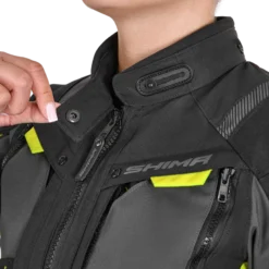 Kurtka tekstylna damska SHIMA HERO 2.0 LADY FLUO czarny szary żółty fluo