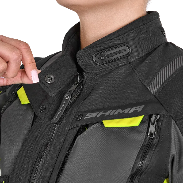 Kurtka tekstylna damska SHIMA HERO 2.0 LADY FLUO czarny szary żółty fluo