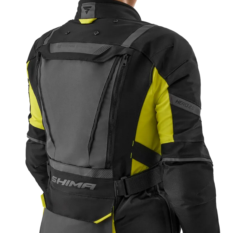 Kurtka tekstylna damska SHIMA HERO 2.0 LADY FLUO czarny szary żółty fluo