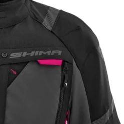 Kurtka tekstylna damska SHIMA HERO 2.0 LADY PINK czarny szary różowy