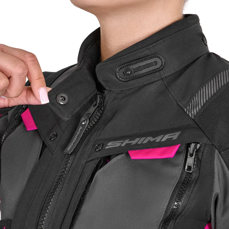 Kurtka tekstylna damska SHIMA HERO 2.0 LADY PINK czarny szary różowy