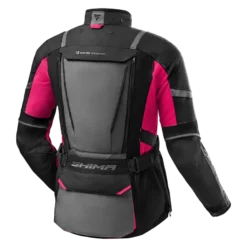 Kurtka tekstylna damska SHIMA HERO 2.0 LADY PINK czarny szary różowy