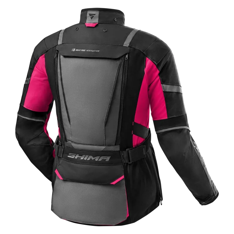 Kurtka tekstylna damska SHIMA HERO 2.0 LADY PINK czarny szary różowy