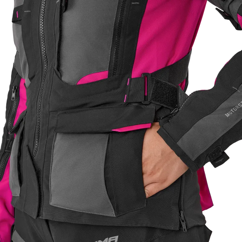 Kurtka tekstylna damska SHIMA HERO 2.0 LADY PINK czarny szary różowy