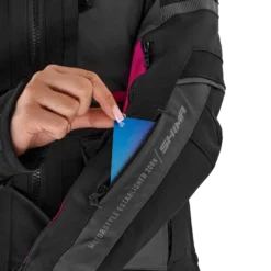 Kurtka tekstylna damska SHIMA HERO 2.0 LADY PINK czarny szary różowy