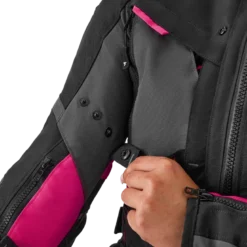Kurtka tekstylna damska SHIMA HERO 2.0 LADY PINK czarny szary różowy
