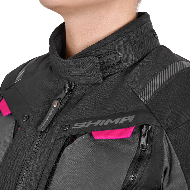 Kurtka tekstylna damska SHIMA HERO 2.0 LADY PINK czarny szary różowy