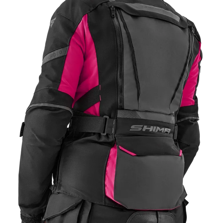 Kurtka tekstylna damska SHIMA HERO 2.0 LADY PINK czarny szary różowy