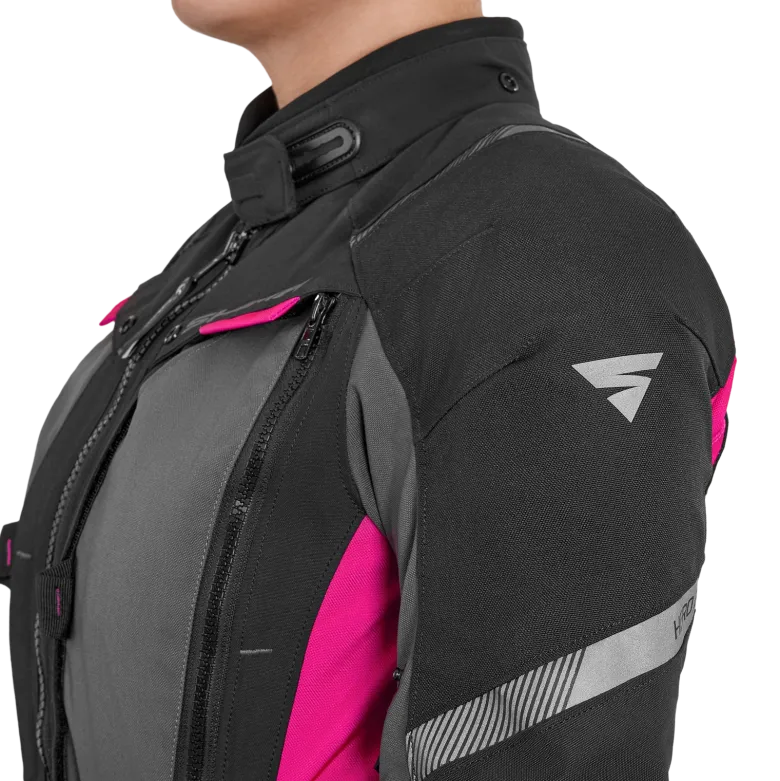 Kurtka tekstylna damska SHIMA HERO 2.0 LADY PINK czarny szary różowy