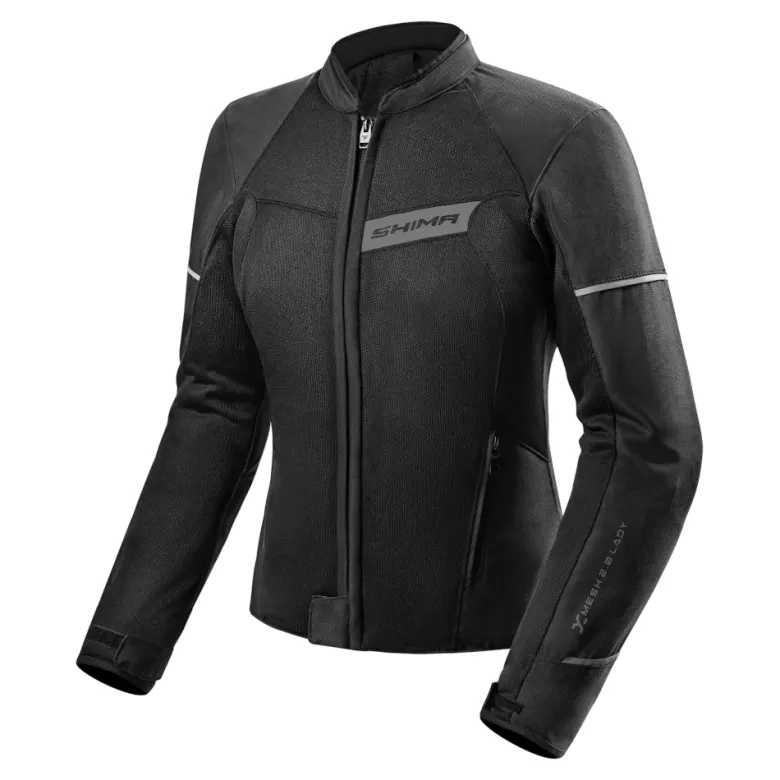 Kurtka tekstylna damska SHIMA X-MESH 2.0 LADY BLACK czarny
