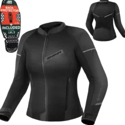 Kurtka tekstylna damska SHIMA X-MESH 2.0 LADY BLACK czarny
