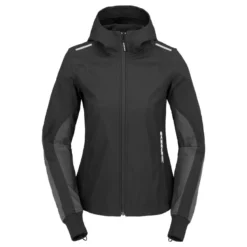 Kurtka tekstylna damska SPIDI HOODIE ARMOR LIGHT LADY BLACK czarny