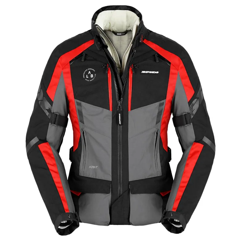 Kurtka tekstylna damska SPIDI 4 SEASON EVO LADY RED szary czarny czerwony