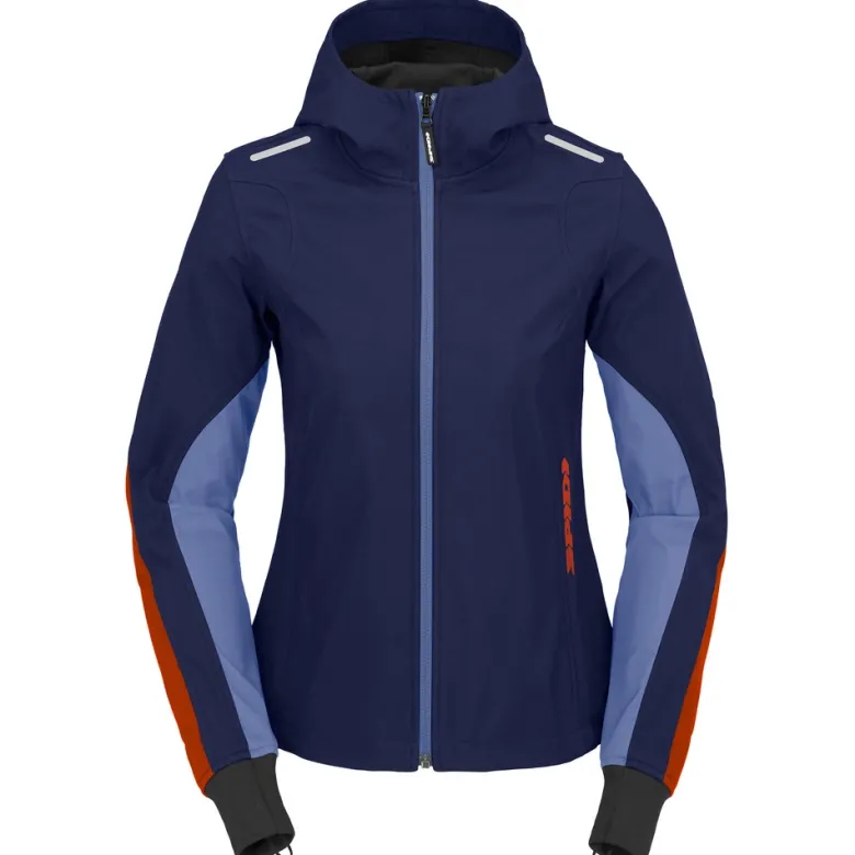 Kurtka tekstylna damska SPIDI HOODIE ARMOR LIGHT LADY NAVY/RED granatowy czerwony