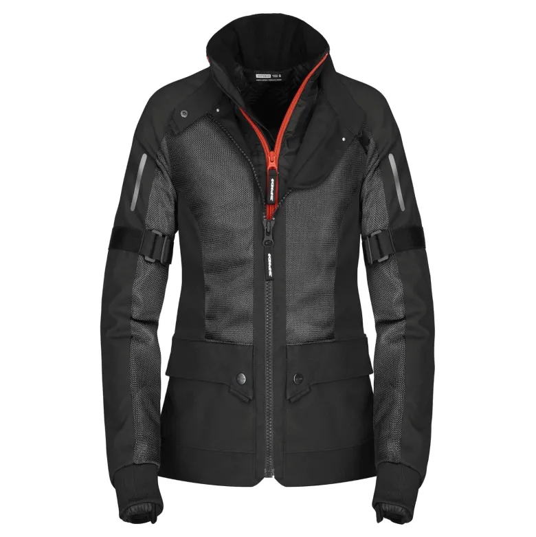 Kurtka tekstylna damska SPIDI NET H2OUT LADY BLACK czarny