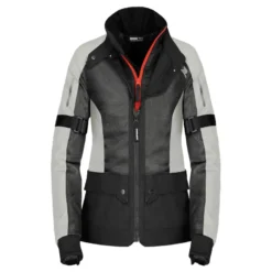 Kurtka tekstylna damska SPIDI NET H2OUT LADY BLACK/ICE czarny szary