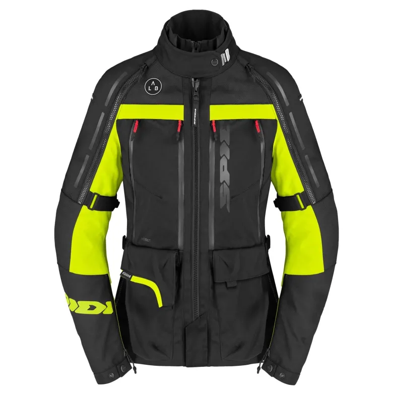 Kurtka tekstylna damska SPIDI 4 SEASON V3 LADY YELLOW FLUO czarny żółty fluo