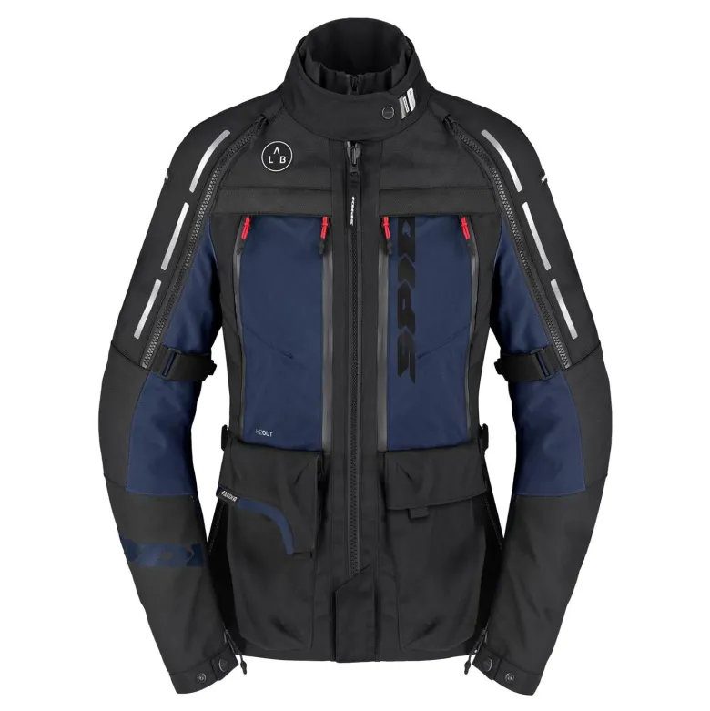 Kurtka tekstylna damska SPIDI 4 SEASON V3 LADY BLACK/BLUE czarny niebieski