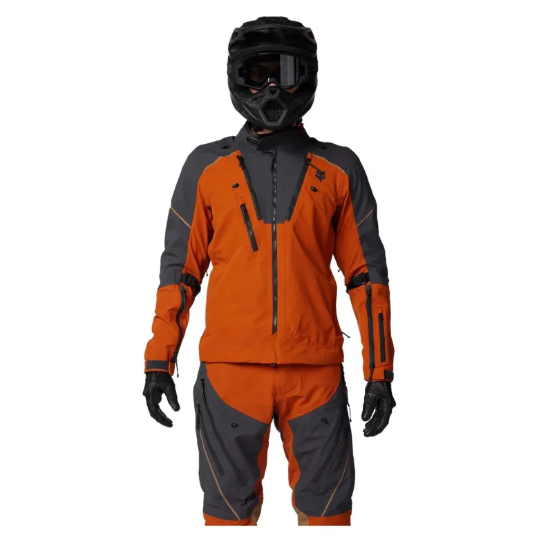 Kurtka tekstylna FOX DEFEND GORE-TEX ADV BURNT pomarańczowy szary