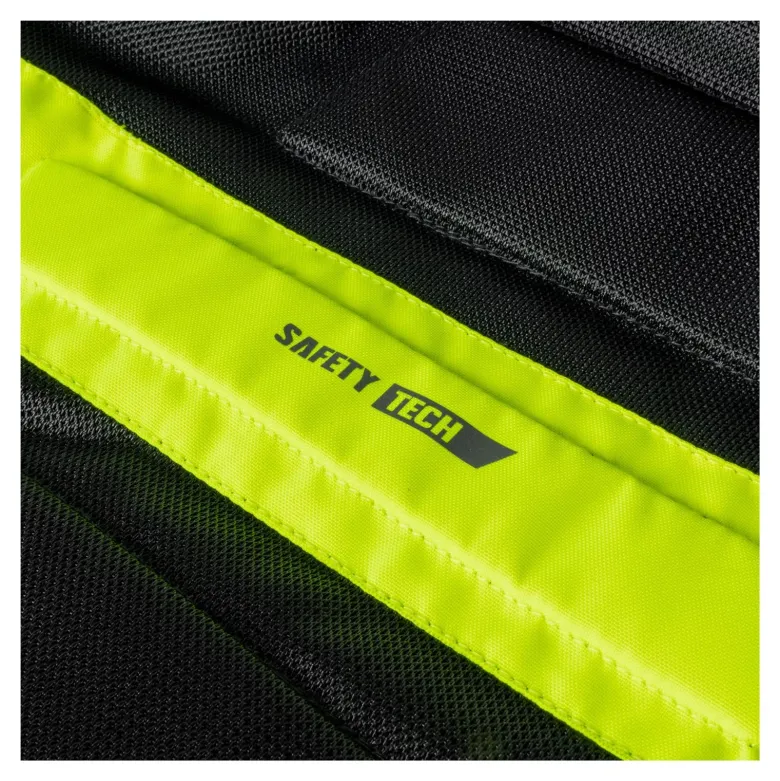 Kurtka tekstylna OZONE DART BLACK/FLO YELLOW czarny żółty fluo