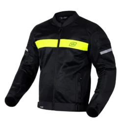 Kurtka tekstylna OZONE DART BLACK/FLO YELLOW czarny żółty fluo