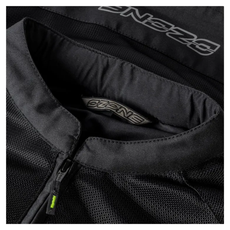 Kurtka tekstylna OZONE DART BLACK/FLO YELLOW czarny żółty fluo