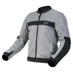 Kurtka tekstylna OZONE DART SILVER/BLACK srebrny czarny