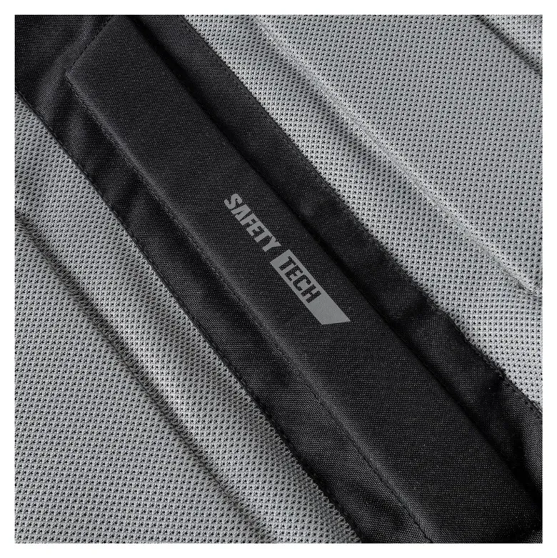 Kurtka tekstylna OZONE DART SILVER/BLACK srebrny czarny